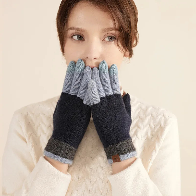 Women's Modern Style Classic Style Color Block Gloves