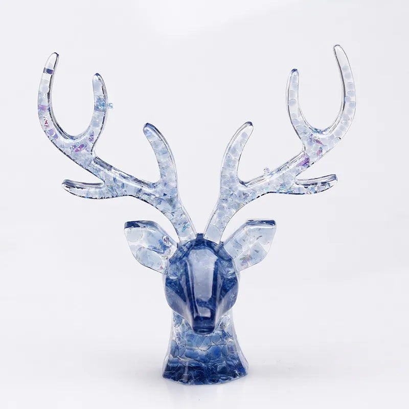 Simple Style Deer Plastic Resin Crystal glue Ornaments Artificial Decorations