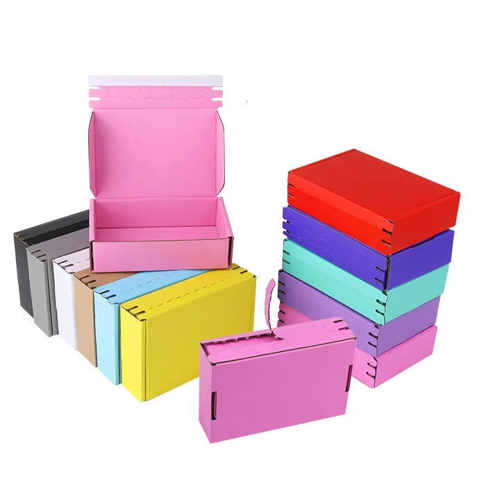 Colorful Thickened Zipper Kraft Paper Airplane Box Cosmetic Jewelry Custom Printed Gift Box Small Batch Beauty Supplies