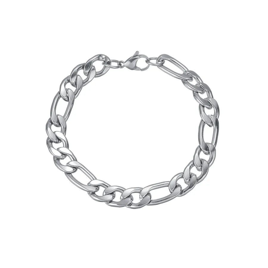 Hip-Hop Classic Style Geometric 304 Stainless Steel Plating Men's Bracelets