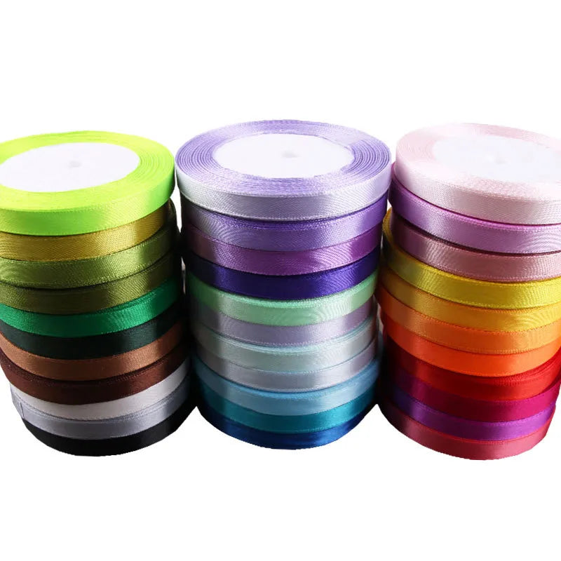 6mm Wide Ribbon Red Ribbon Fabric Ribbon 6mm Packaging Woven Hair Ribbon Thin Ribbon Headwear Hair Accessories Gold Line Ribbon