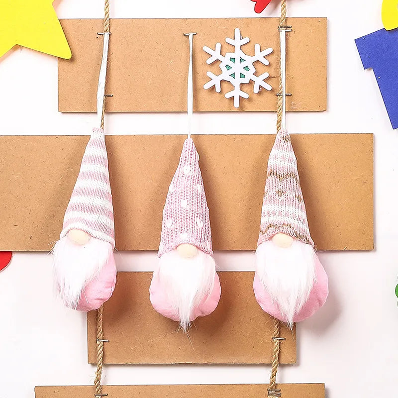 Christmas Cartoon Style Simple Style Classic Style Color Block Holiday Festival Hanging Ornaments