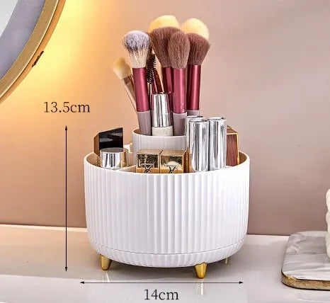 solid color simple portable dustproof makeup tools storage box