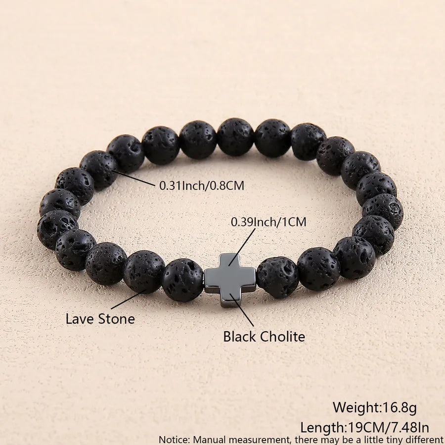 Casual Commute Cross natural stone Wholesale Bracelets