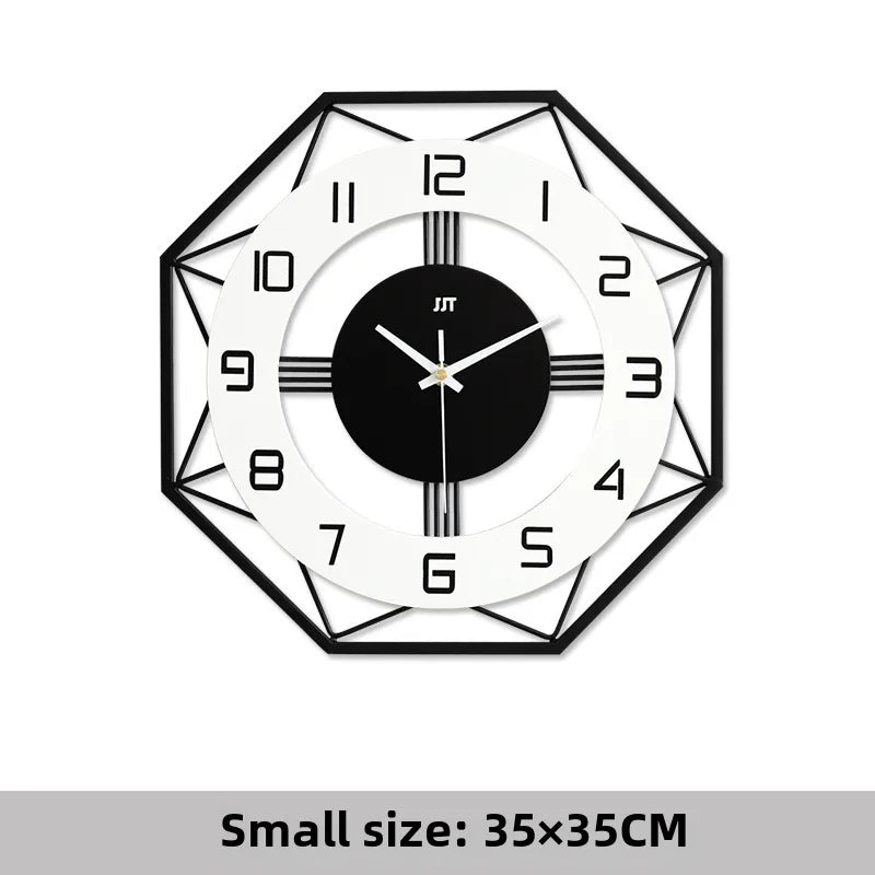 Fashionable Simple Wall Clock Living Room Home Creative Clock Art Decorative Clock Nordic Wall Hanging Mute Wall Watch