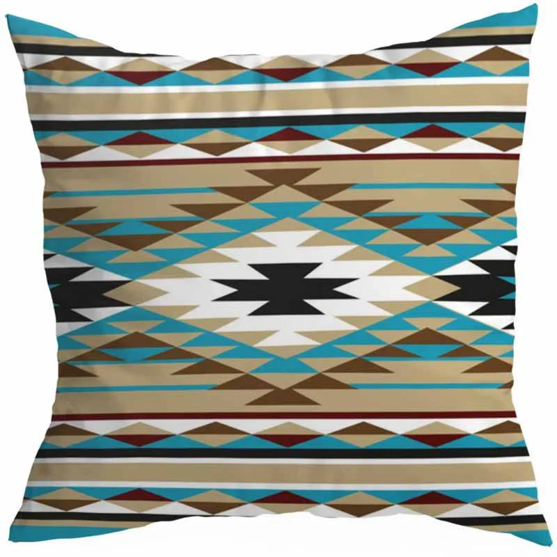 vacation sweet geometric stripe solid color linen fibre peach skin pillow cases