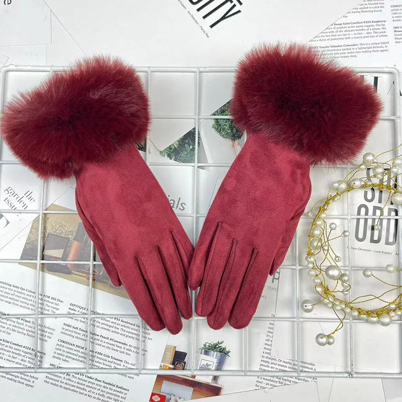 women's elegant sweet solid color gloves 1 pair