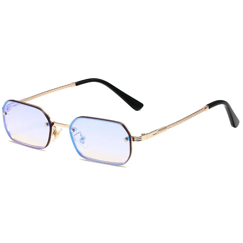 Vacation Simple Style Color Block Pc Square Full Frame Women's Sunglasses
