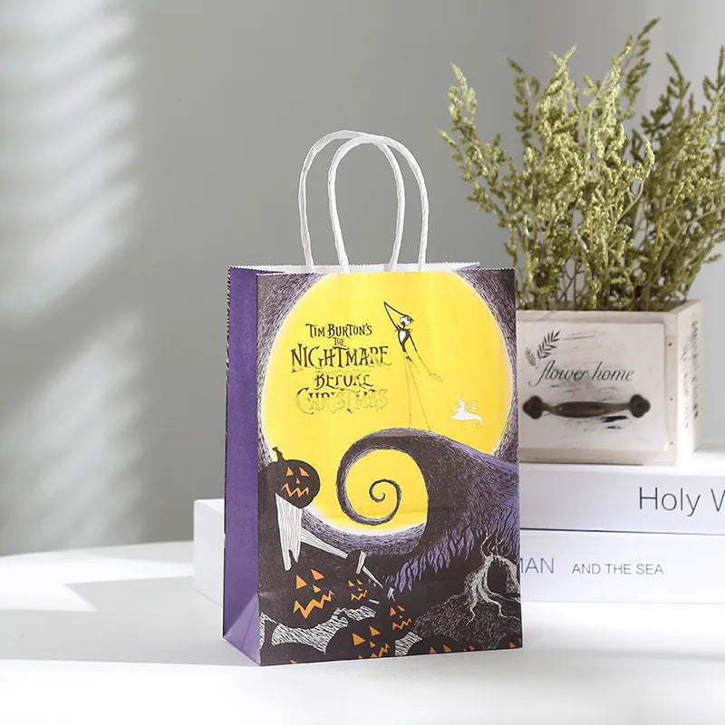 halloween cool style pumpkin spider web ghost kraft paper daily gift bags 1 piece