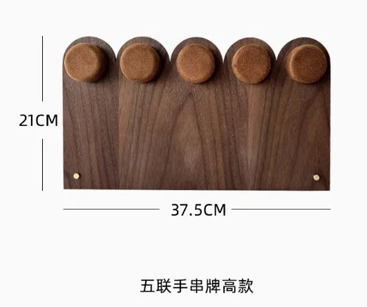Retro Walnut Jewelry Display Stand Chinese Style Bracelet Earring Holder Ring Tray For Photography Accessories Showcase