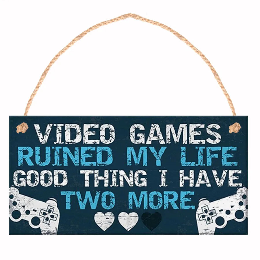 Wooden Crafts Easter Creative Printing Game Board Home Decor Wall Hemp Rope Sign Storefront Door Sign Uv Printing