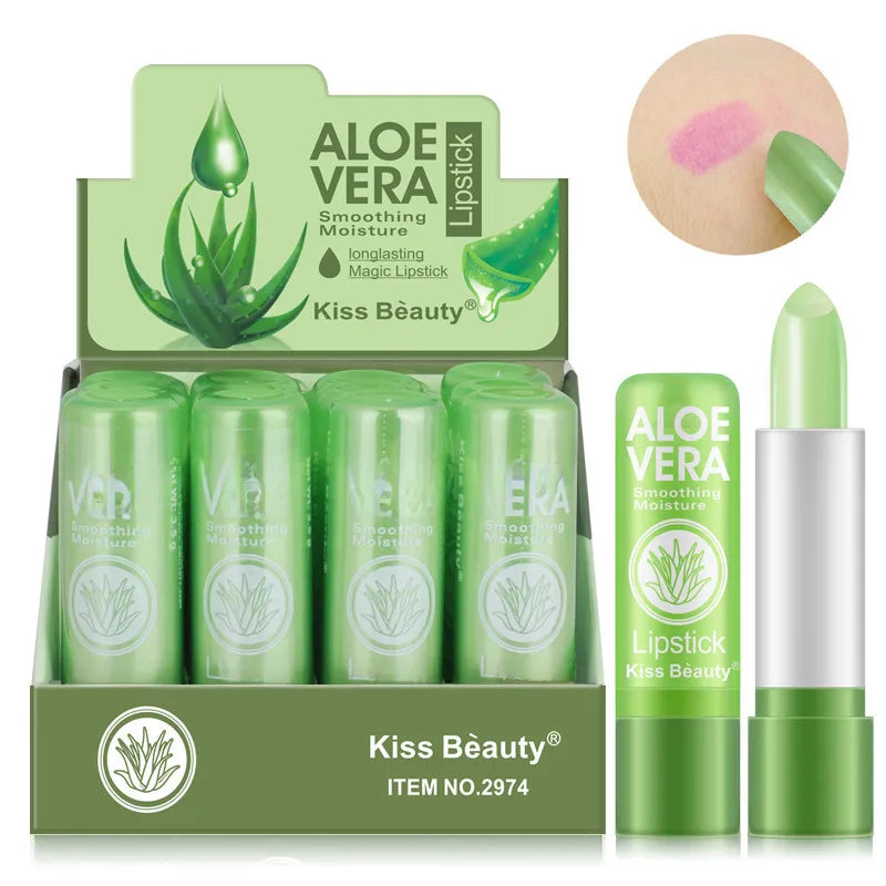 kiss beauty  lipstick color change lip balm moisturizing waterproof anti-dry crack temperature change lipstick wholesale