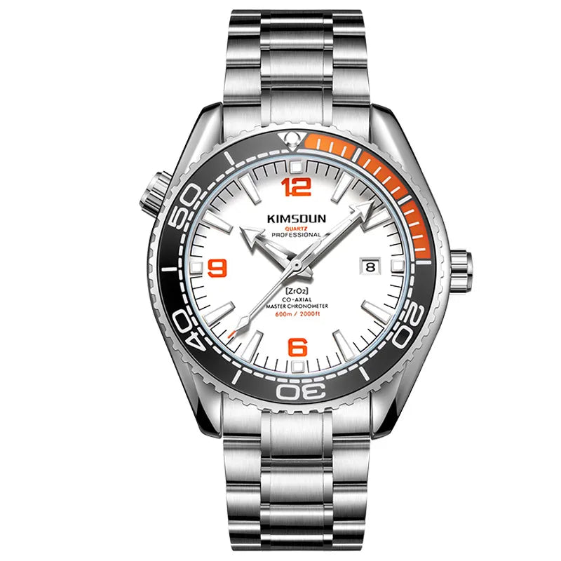 Commute Solid Color Double Side Snaps Quartz Men's Watches