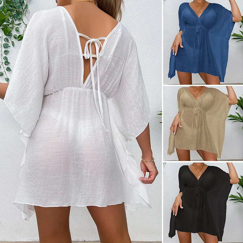 Women's Solid Color Elegant Sexy Cover Ups