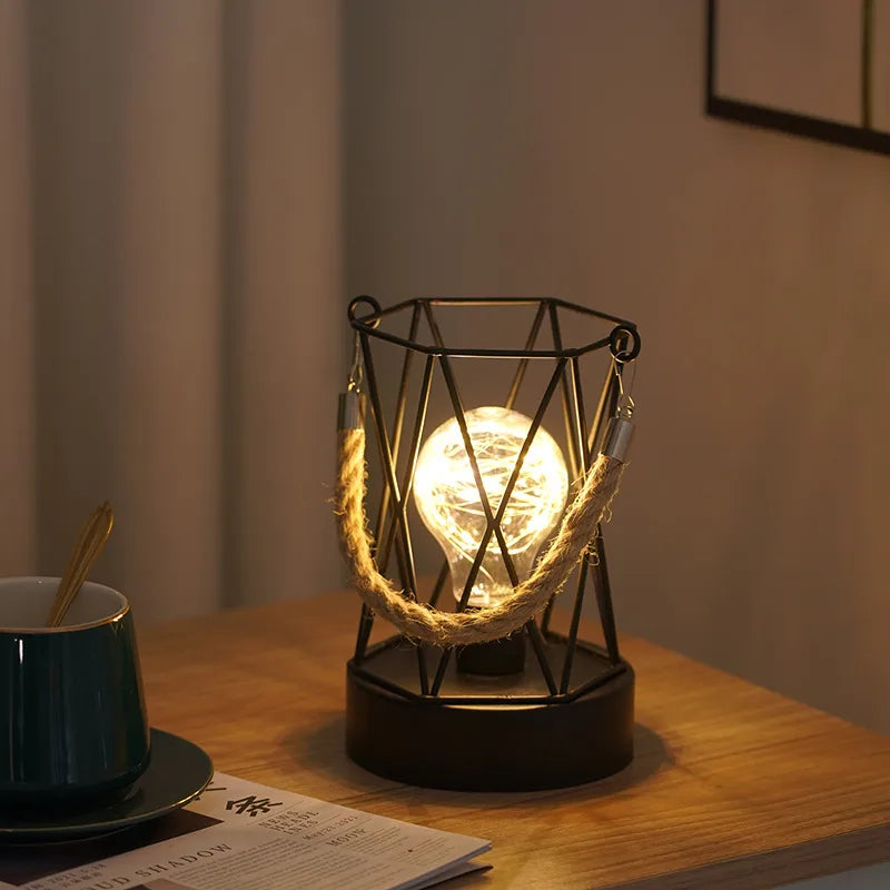 Simple Style Artistic Geometric Iron Indoor Party Night Lights