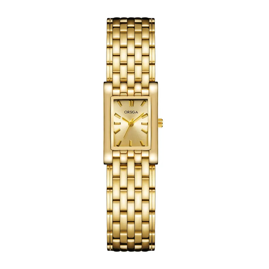 Retro Classic Style Geometric Single Folding Buckle Quartz Watch Women's Watches