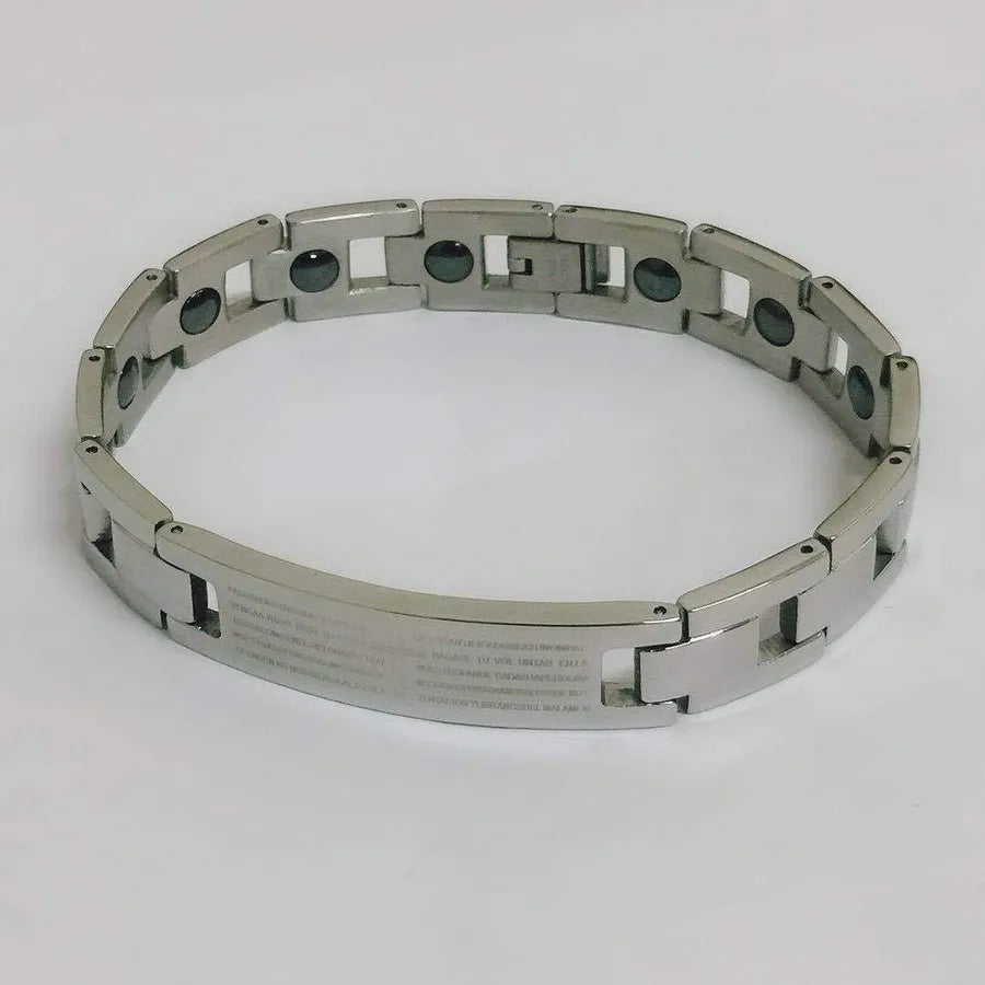 Simple Style Geometric Cross 304 Stainless Steel Plating Men's Bracelets Men Chain Bracelets