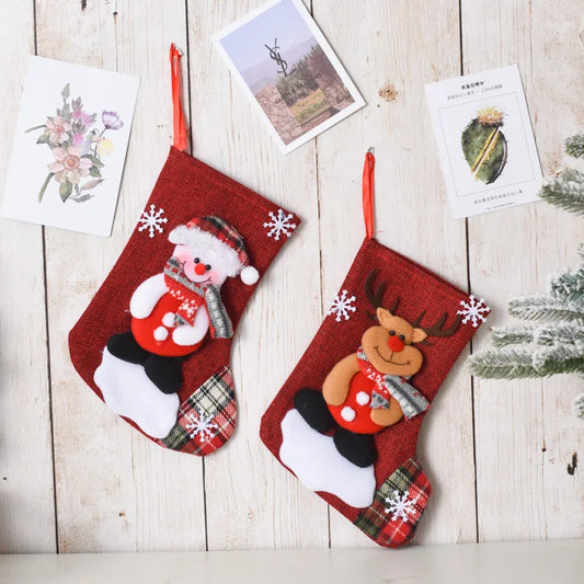 christmas cute santa claus snowman cloth party christmas socks
