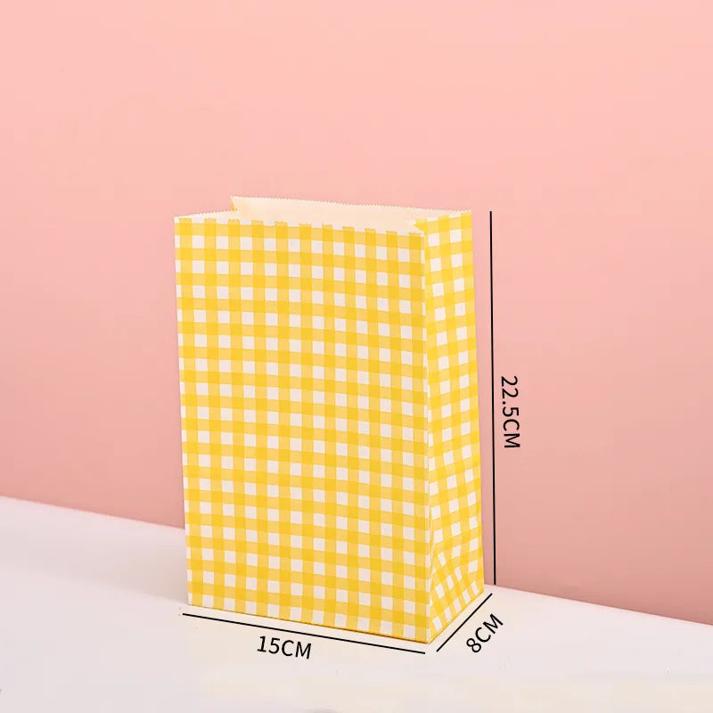 Thickened Food Kraft Paper Bag Customized Square Bottom Bag Baking Takeaway  and  Film Anti-oil Storage Packaging Bag