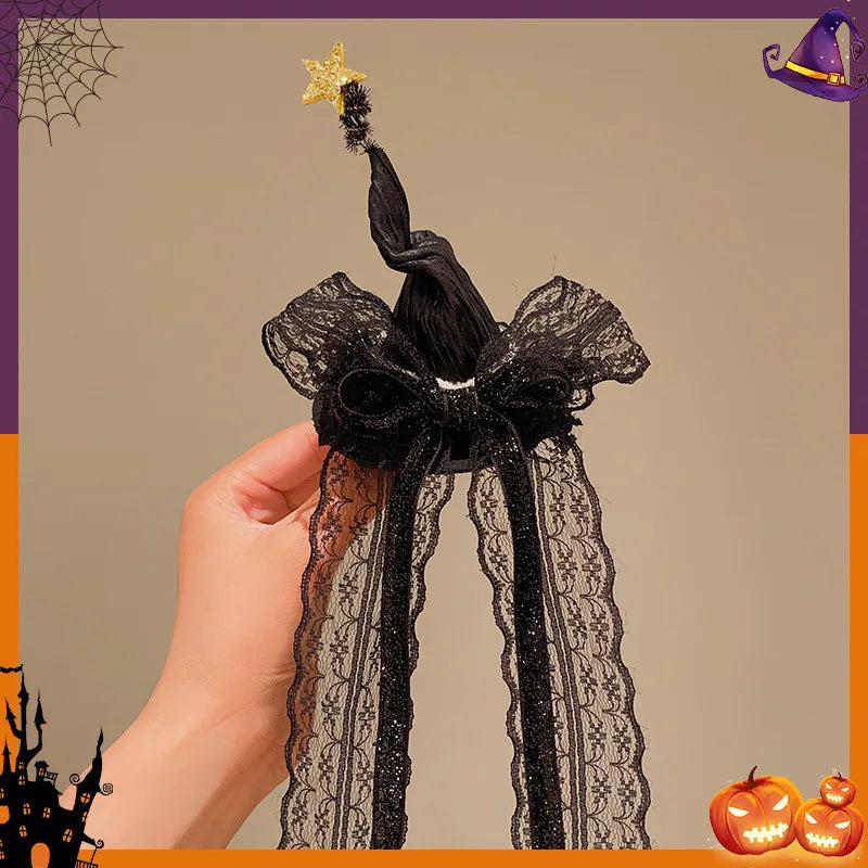 Halloween Cute Funny Kid'S Pumpkin Bat Hair Clip