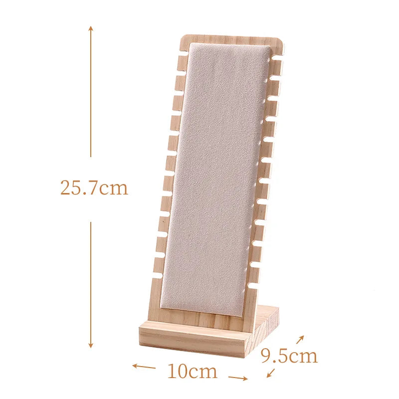 Extra Large Solid Wood Display Stand Necklace Sweater Chain Showcase Jewelry Accessory Pedestal Academic Style Combining Craftsmanship