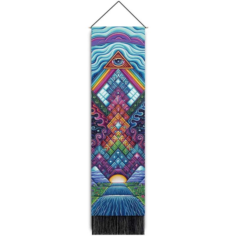 glam classical landscape polyester tapestry artificial decorations