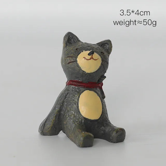 cute cartoon resin ornaments artificial decorations