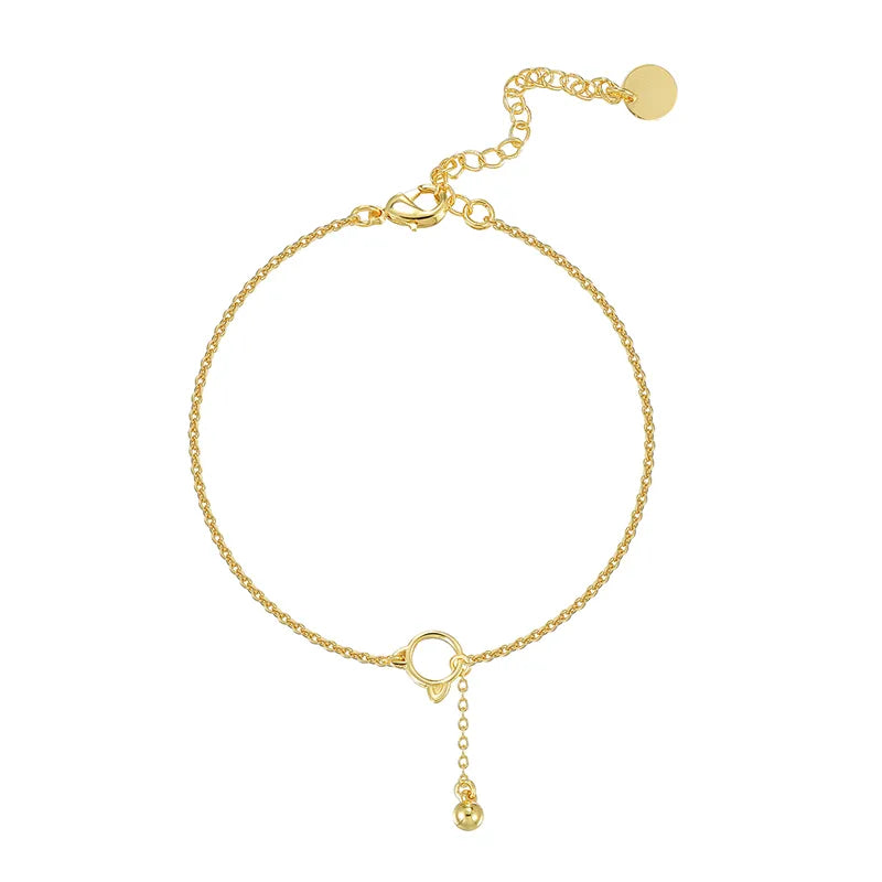 Wholesale Jewelry Modern Style Solid Color Copper Anklet