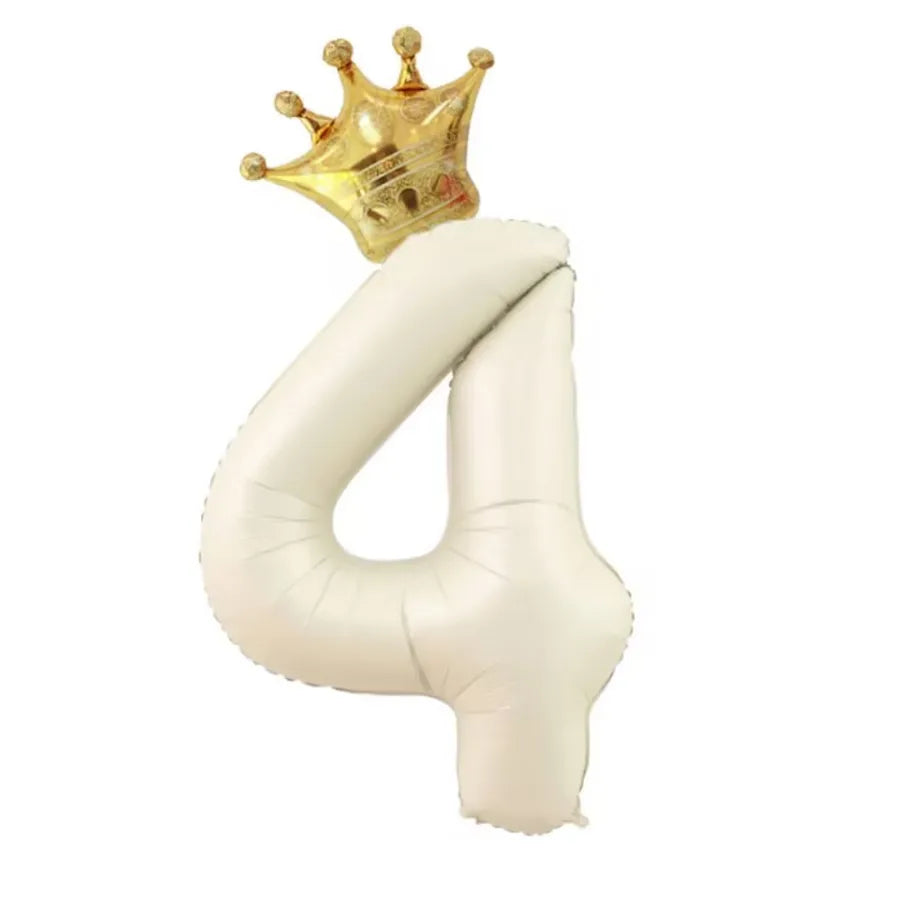 cute sweet number aluminum film birthday balloons