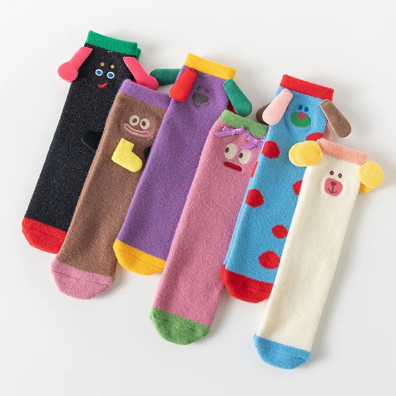 Sweet Women's Cartoon Polyester Ankle Socks A Pair