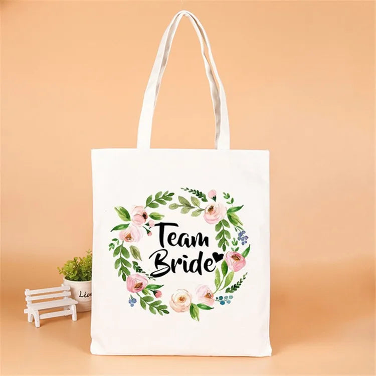 letter linen party gift bags