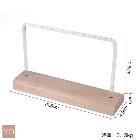 1 Piece solid wood Nordic Style Simple Style Geometric Jewelry Display Jewelry Rack