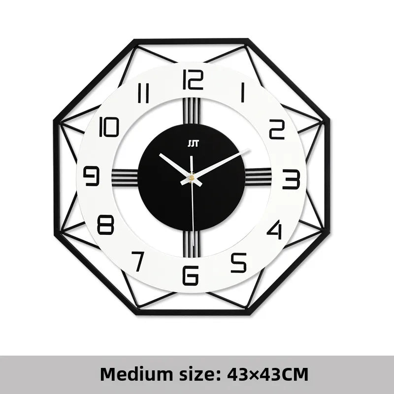 Fashionable Simple Wall Clock Living Room Home Creative Clock Art Decorative Clock Nordic Wall Hanging Mute Wall Watch