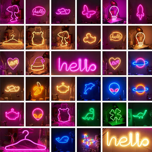 casual letter dolphin rocket pc indoor night lights