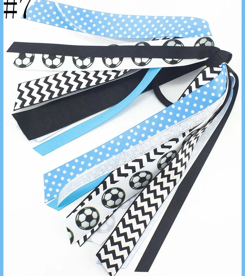 Sports Hair Accessories Football Volleyball Baseball Series Hair Rope Children Girls Cheer Strap