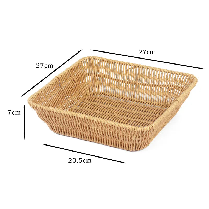 Simple Style Solid Color Storage Basket