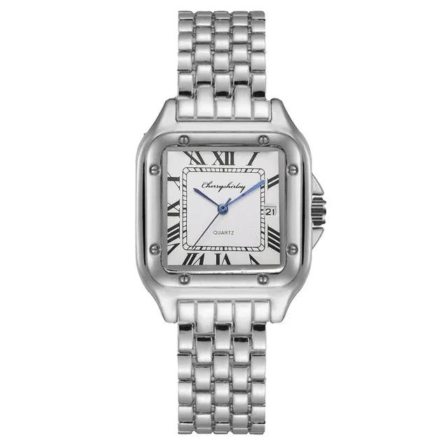 Casual Solid Color Single Folding Buckle Quartz Women's Watches