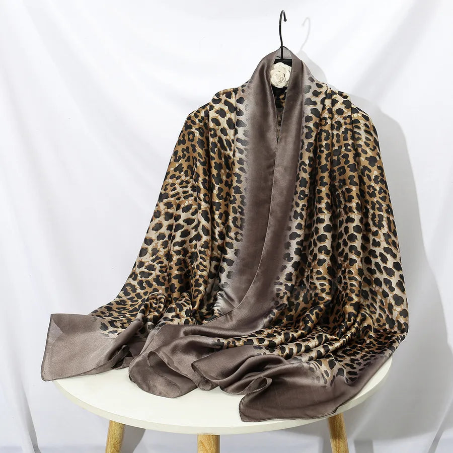 women's lady flower cloud brocade printing scarf