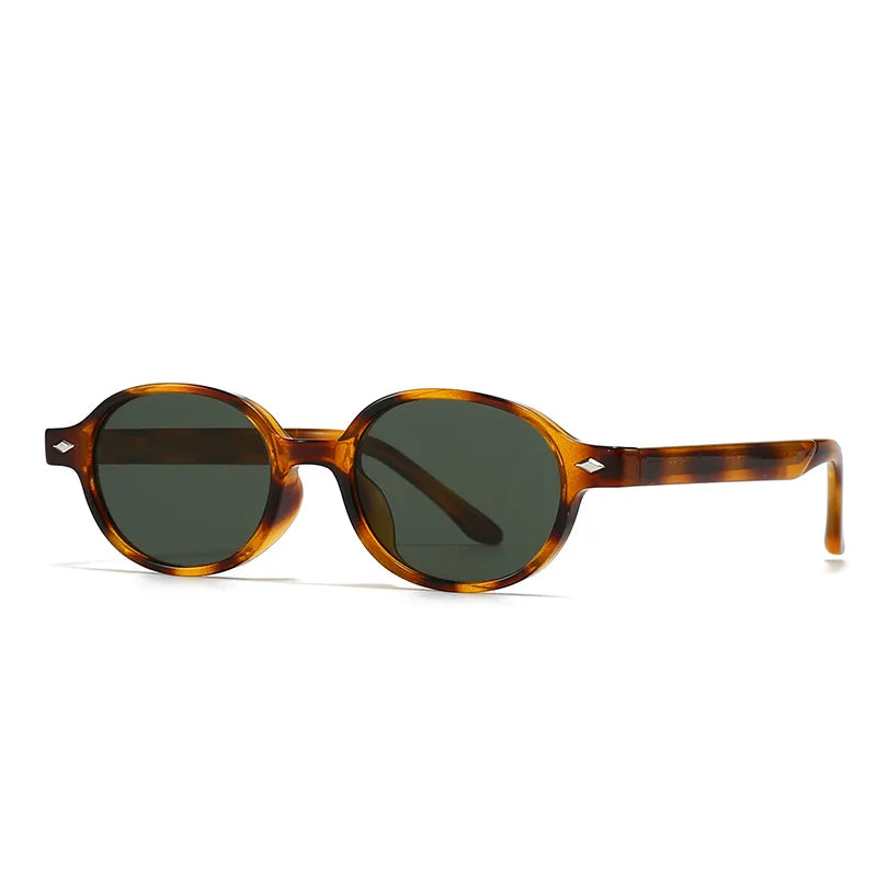 Simple Style Solid Color Pc Oval Frame Full Frame Women's Sunglasses