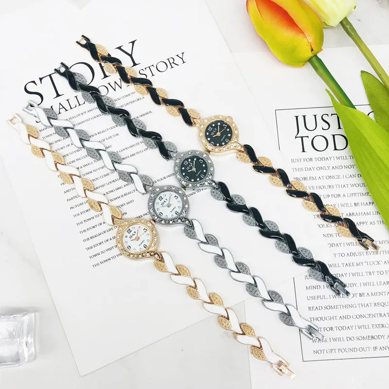 Elegant Geometric Jewelry Buckle Quartz Women's Watches