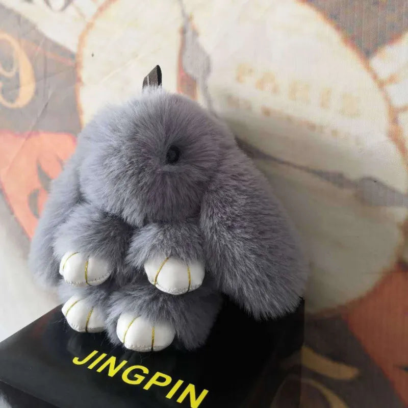 Simple Style Rabbit Artificial Wool Handmade Bag Pendant