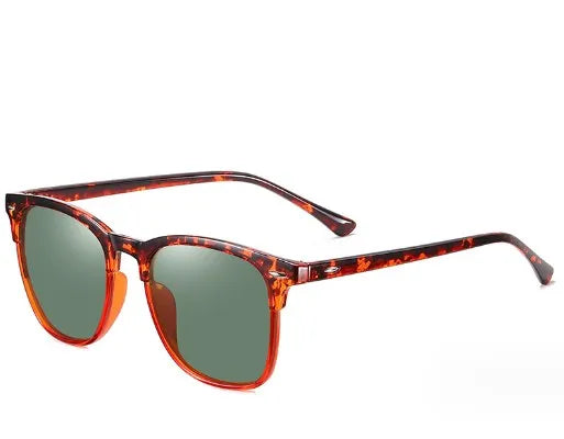 simple style leopard tac toad glasses full frame men's sunglasses