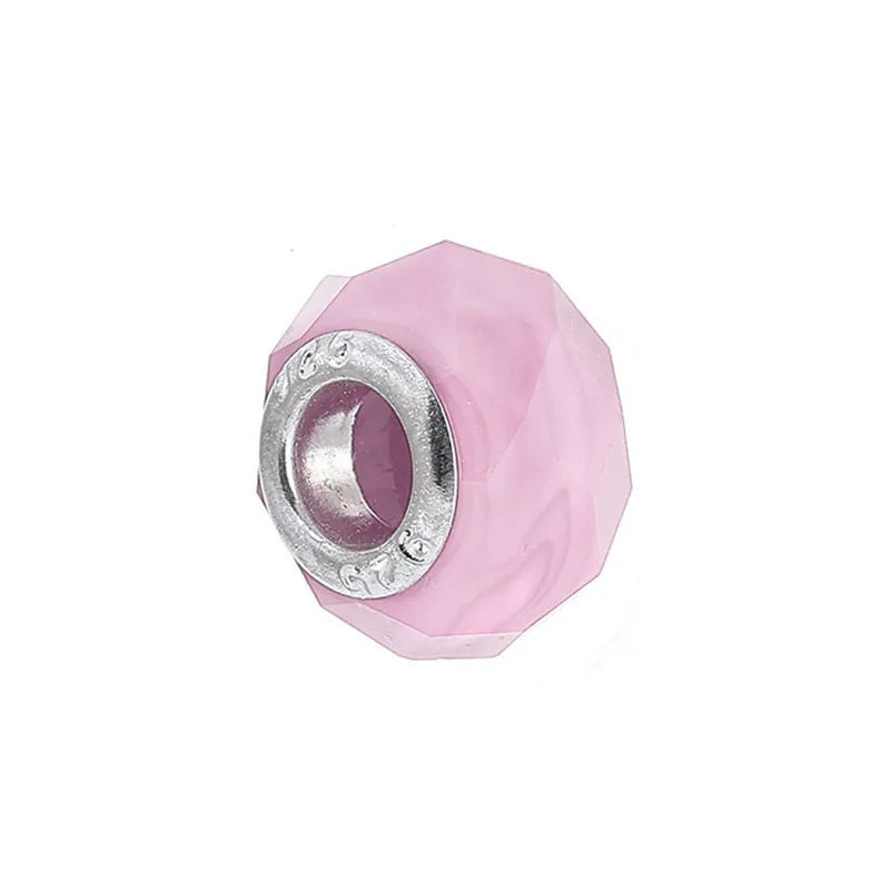 1 Piece 15*15mm Alloy Resin Geometric Polished Beads