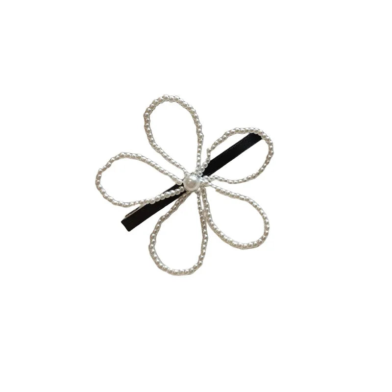 Sweet New Style Women's Flower Arylic Alloy Hair Clip