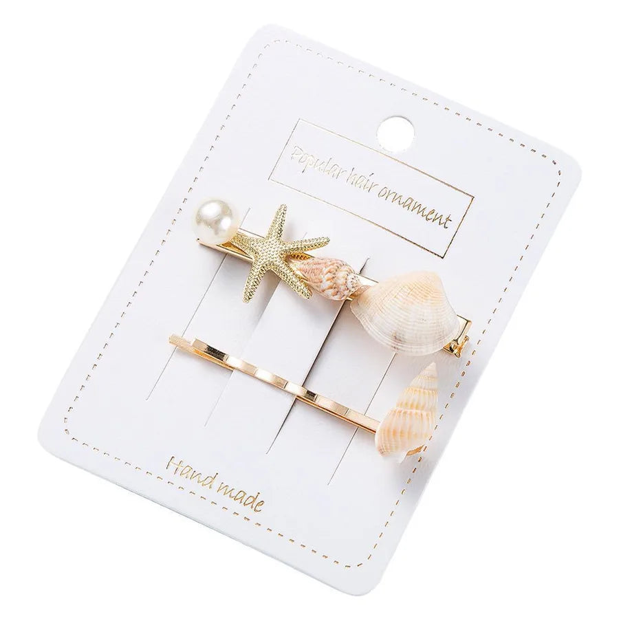 Marine Style Women's Shell Shell Hair Clip
