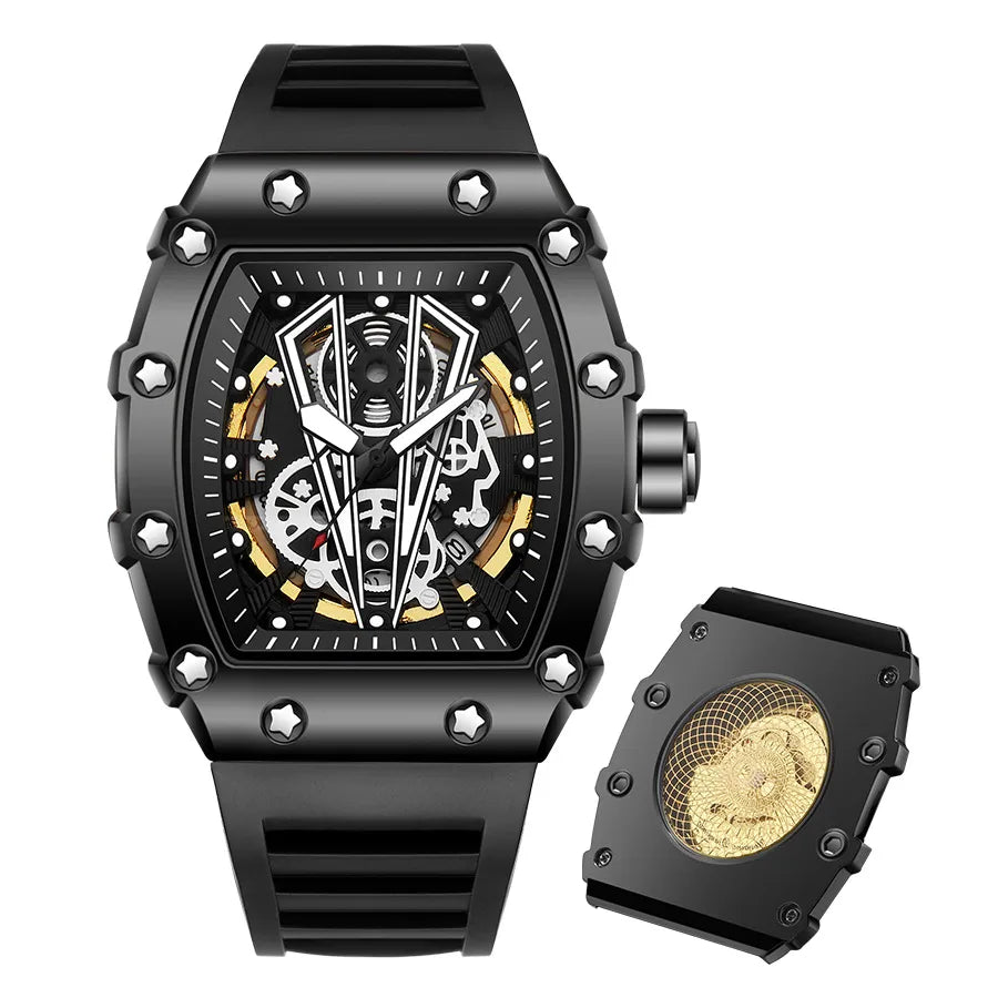sports solid color buckle quartz men's watches