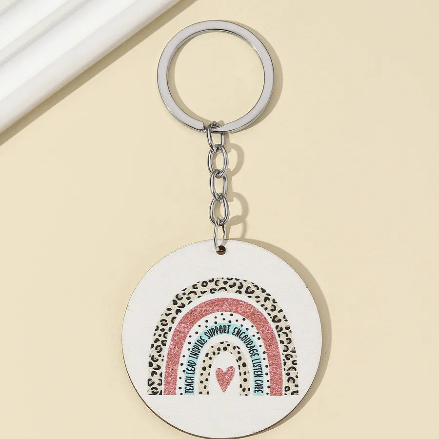 1 Piece Modern Style Letter Wood Teachers' Day Unisex Keychain