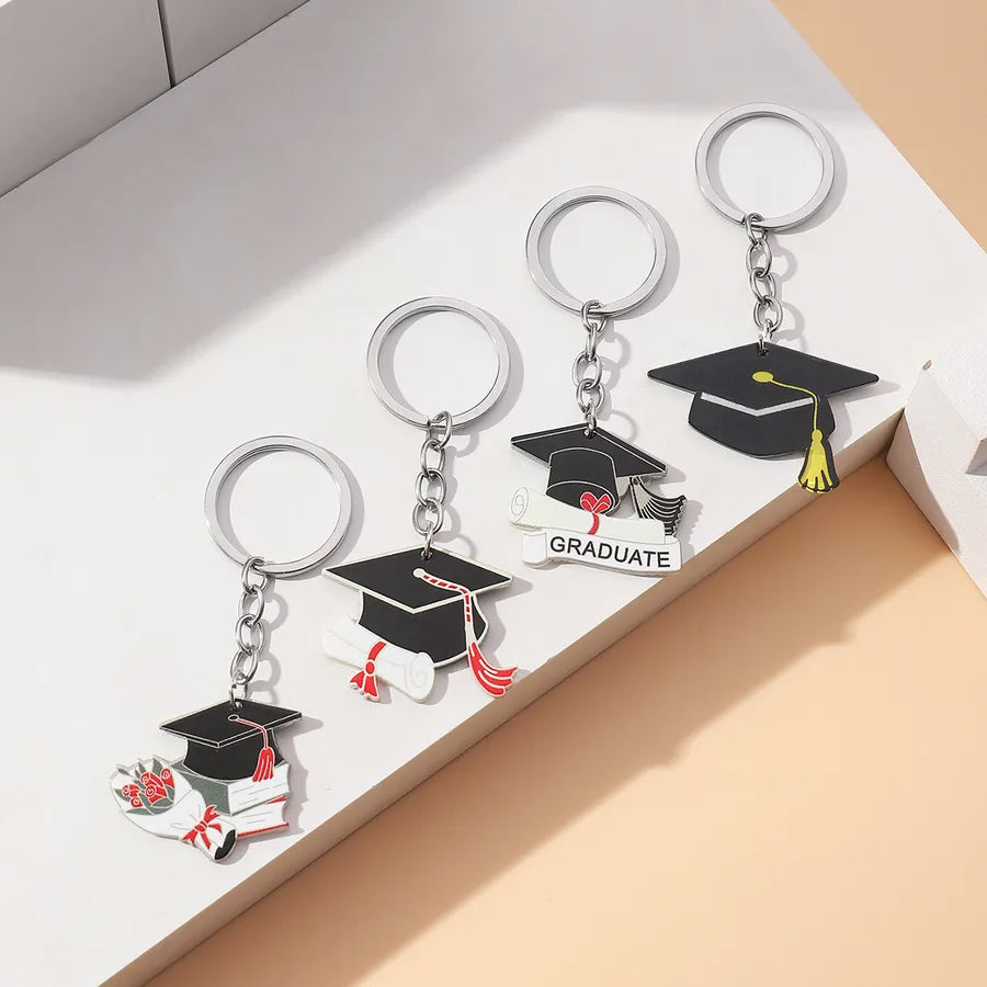Modern Style Doctoral cap Arylic Teachers' Day Unisex Keychain