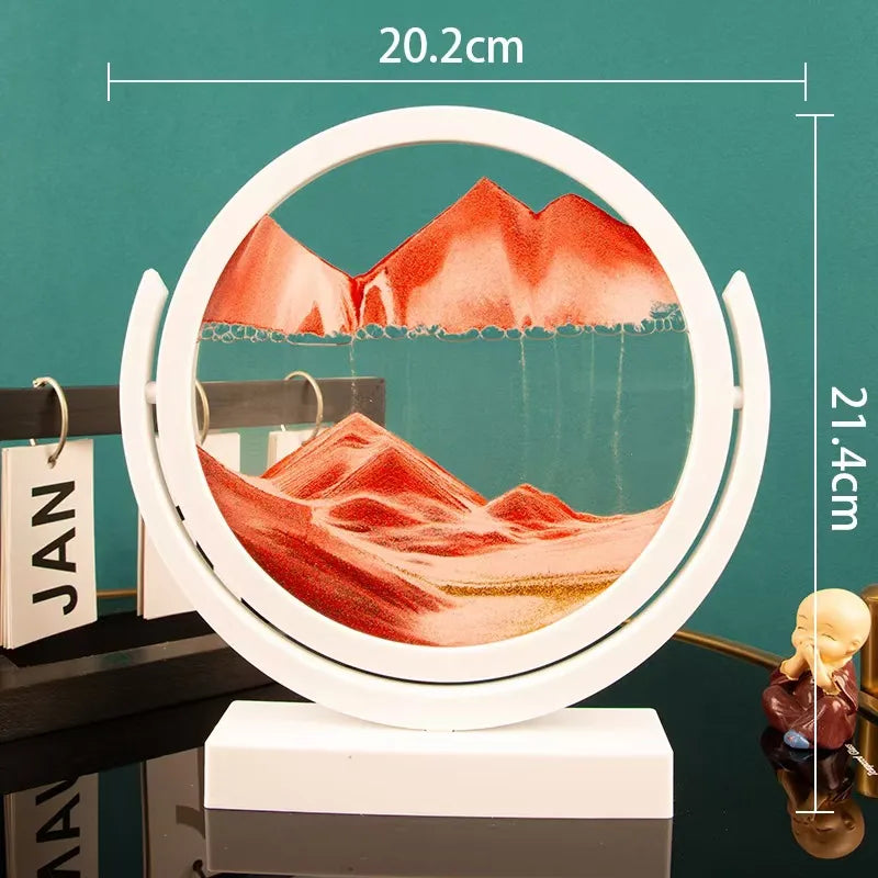 Creative  ornaments liquid decompression quicksand painting office desktop living room bedside table decorations birthday gift