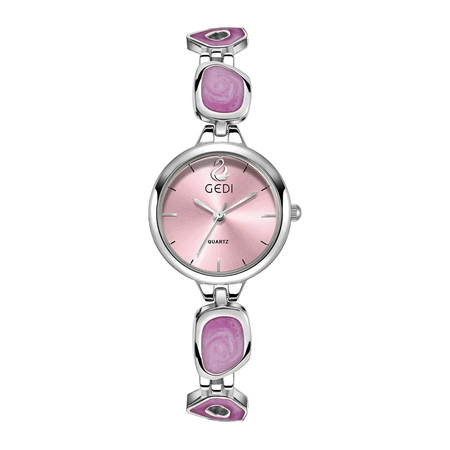 Casual Elegant Solid Color Jewelry Buckle Quartz Watch Women's Watches